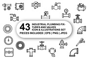 Plumbing fixtures Icon Set, an Outline Icon by Nurlan's shop (Thumbnail 1 of 6)