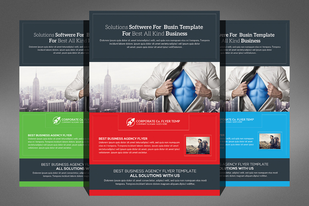 66 Corporates Flyers Bundle, a Flyer Template by Graphic Templates (Photo 23 of 67)