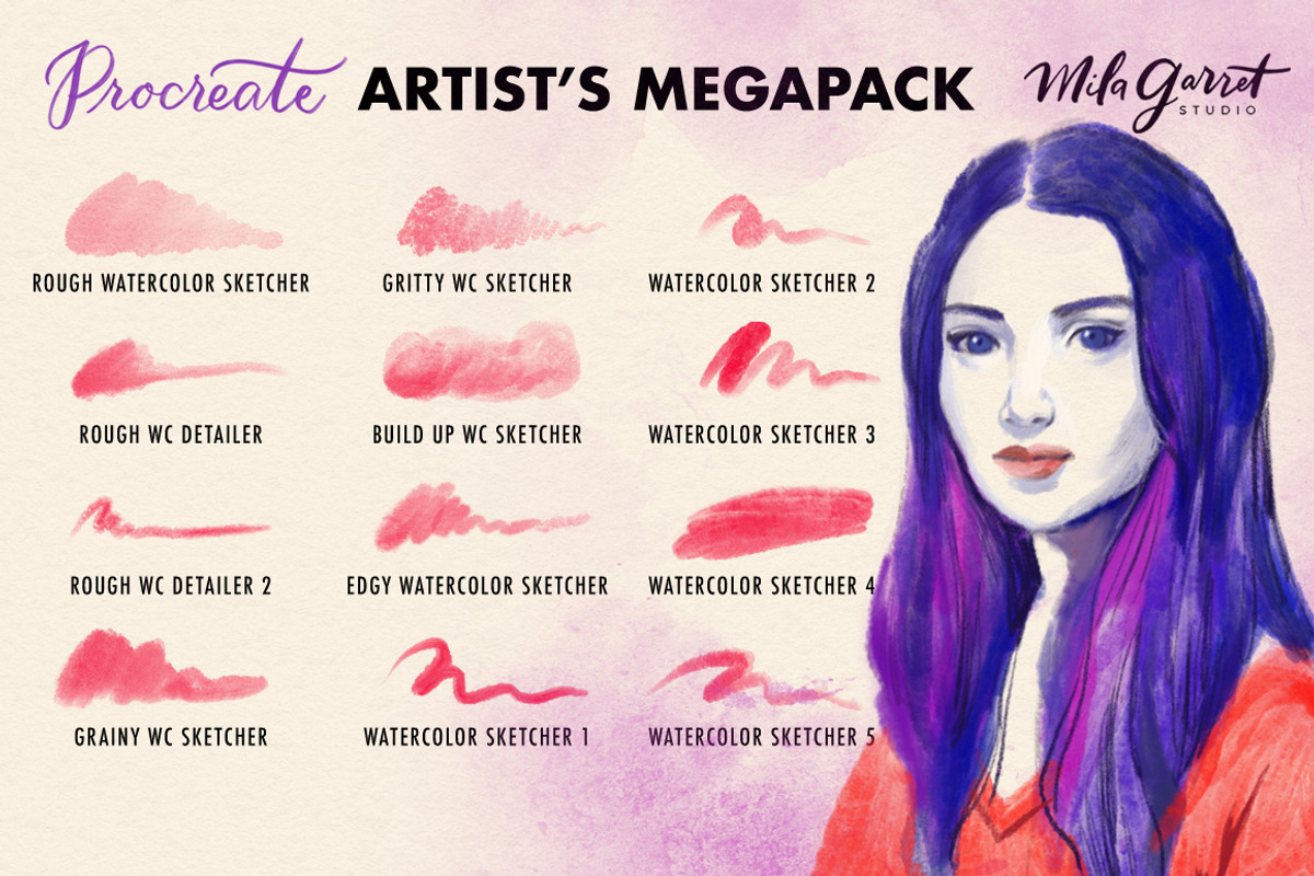 Procreate Brush Bundle Artistic preview 7