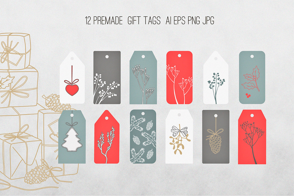 Modest Christmas collection, a Decorative Illustration by statica (Photo 9 of 10)