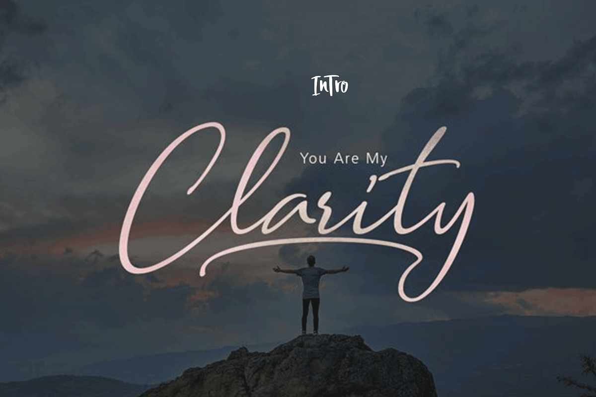 Clarity Script, a Script Font by Meutuwah (Photo 1 of 8)