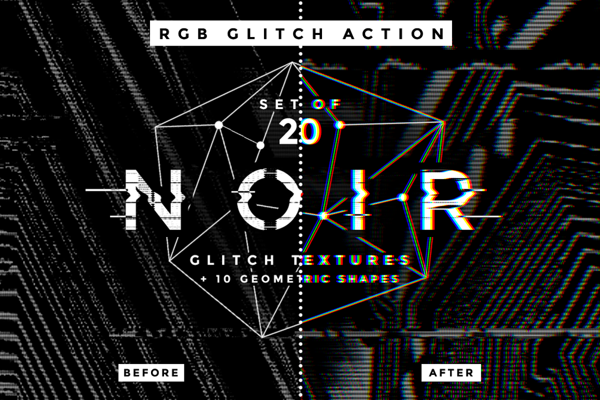 Noir Glitch textures and shapes, a Texture Graphic by MiksKS (Photo 10 of 11)