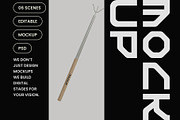 Long Hand Garden Fork Mockup, a Household Mockup by hiddemaru (Thumbnail 4 of 4)