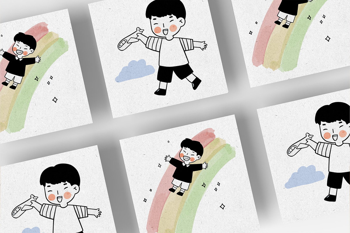 Kids Playing illustration bundle, a Person Illustration by RizkaNurfazrina (Photo 6 of 7)