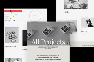 Design agency website template