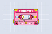 4 Retro Style Tapes, an Object Graphic by katyaskrn (Thumbnail 5 of 5)