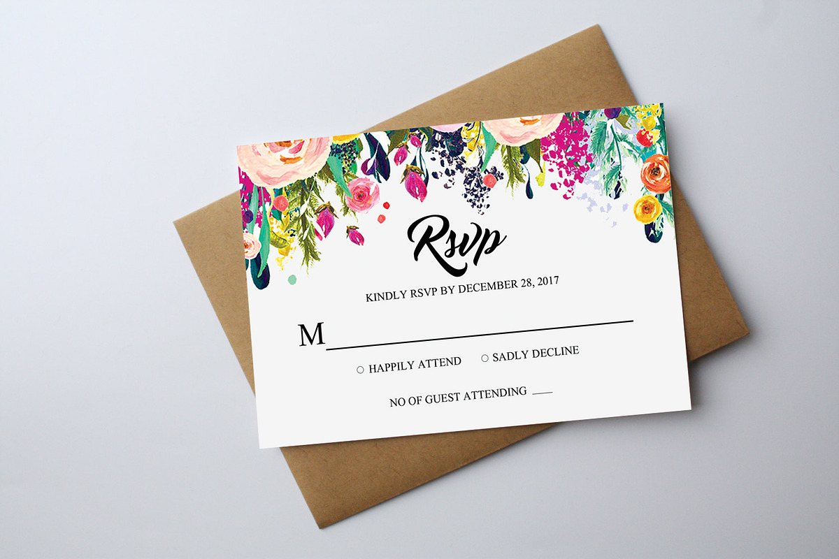 10 Invitation Cards Bundle, a Card Template by graphicforest (Photo 20 of 22)
