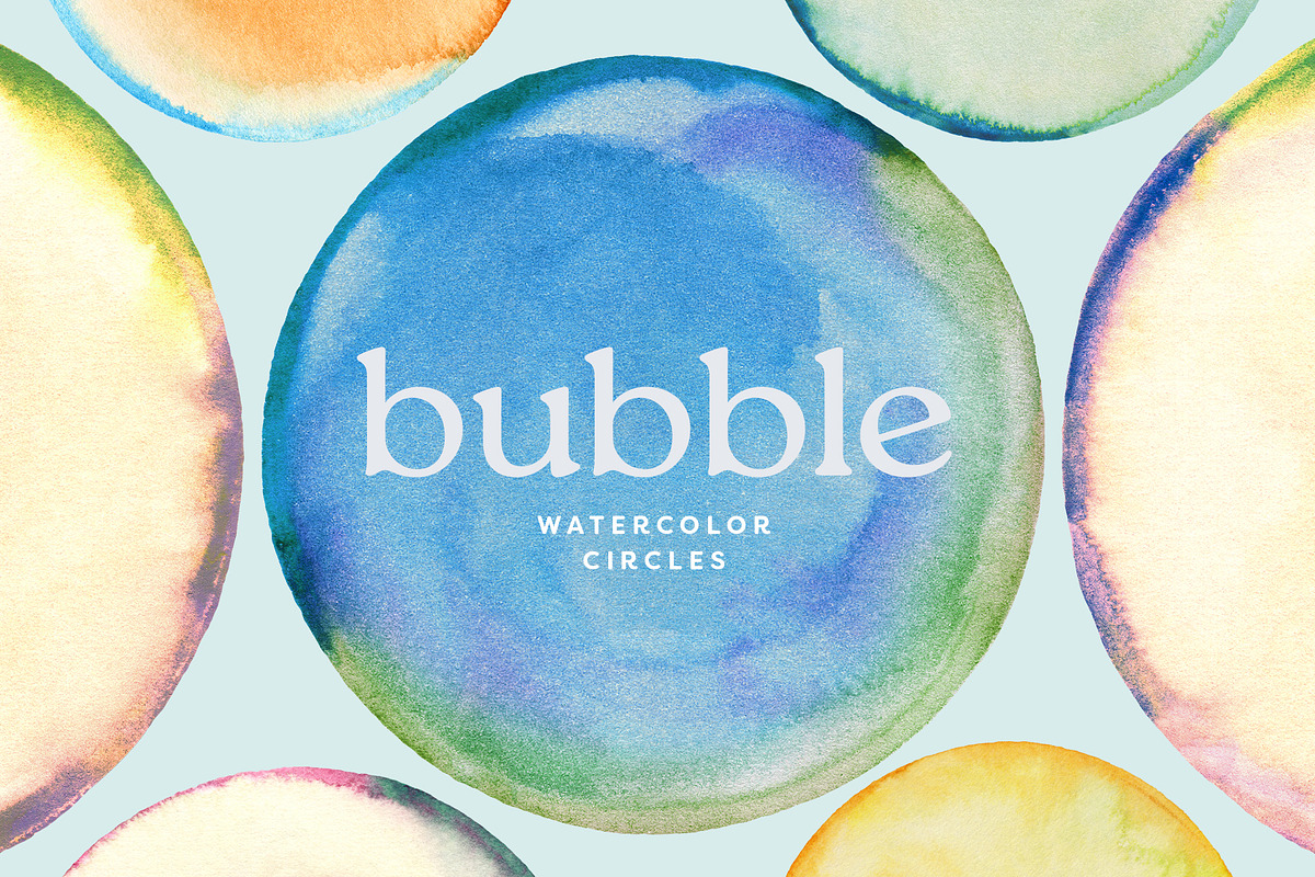 Watercolor Circles, an Object Graphic by Basia Stryjecka (Photo 1 of 16)