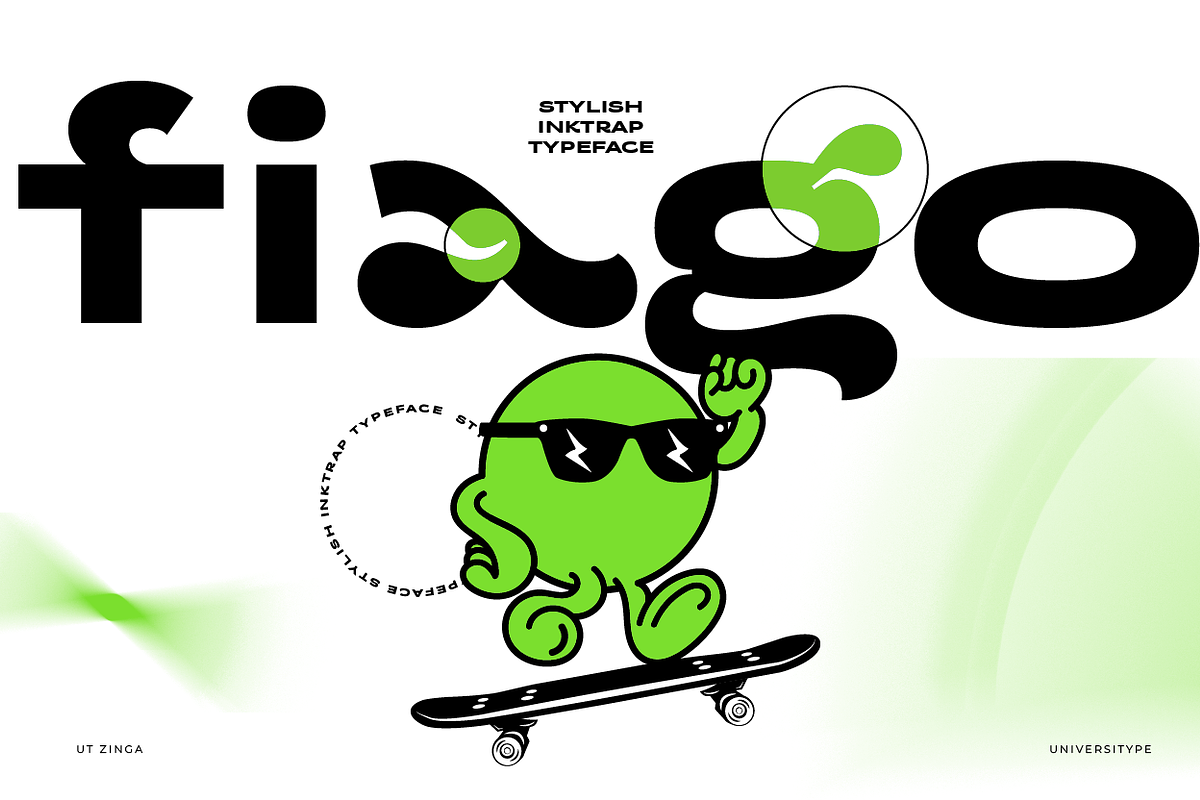 UT Zinga - A Stylish Expanded Font, a Sans Serif Font by Universitype (Photo 9 of 15)