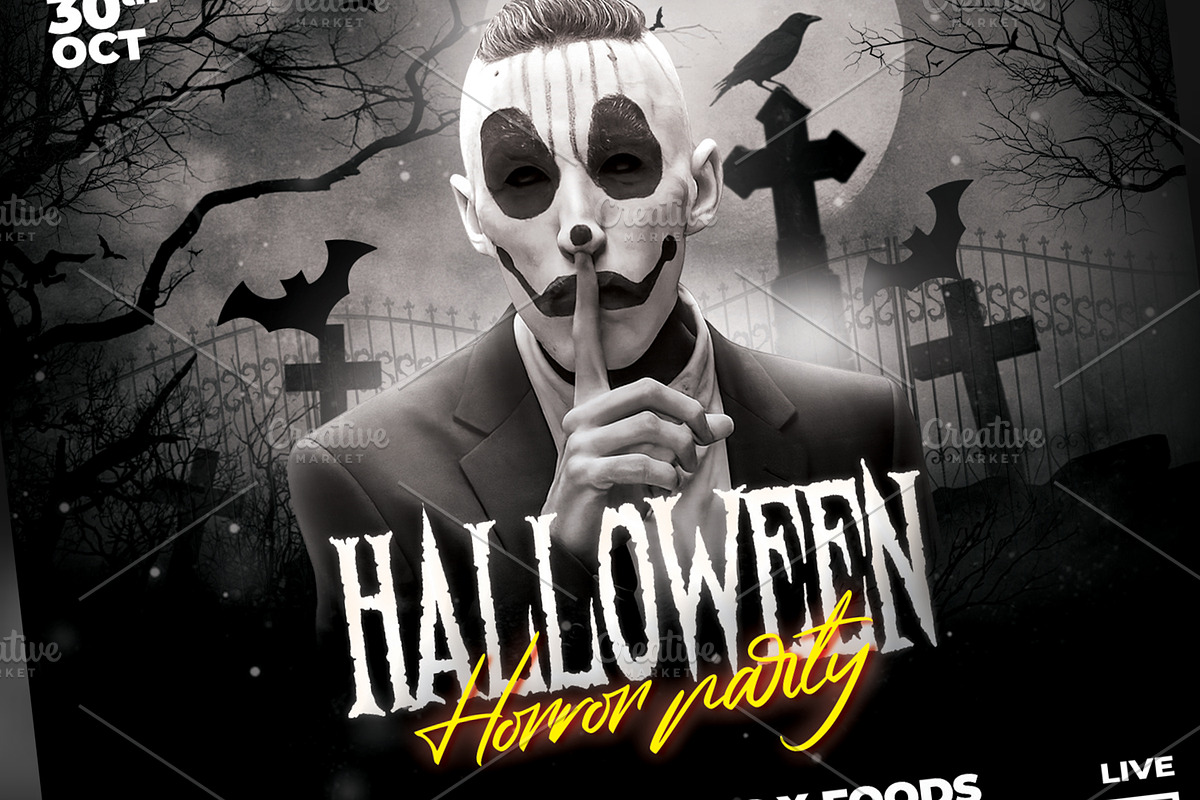 Halloween Party Flyer, a Flyer Template by creative-mint (Photo 5 of 5)