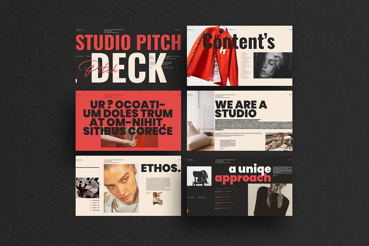 Pitch Deck Presentation Template, a Presentation Template by Aura Agency (Photo 6 of 8)