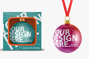 Christmas Ball Mockup rope and Box, a Merchandise Mockup by GreatFruit (Thumbnail 1 of 7)
