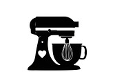 Kitchen Stand Mixer Silhouette Bundl, an Illustration by Gaye Art (Thumbnail 13 of 31)