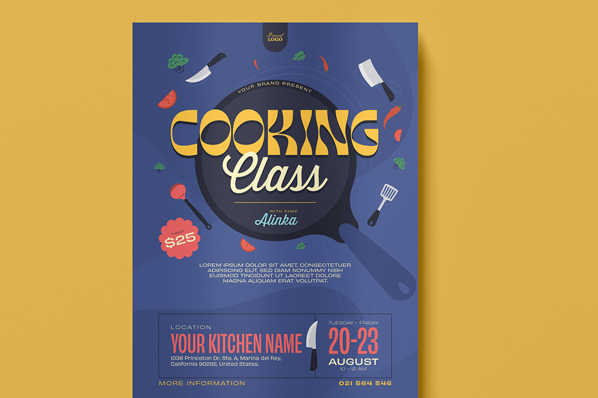 Cooking Class Flyer, a Flyer Template by FathurFateh (Photo 3 of 6)