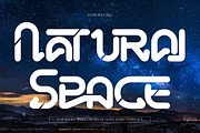 Natural Space - Futuristic Font, a Sans Serif Font by 177Studio (Thumbnail 1 of 8)