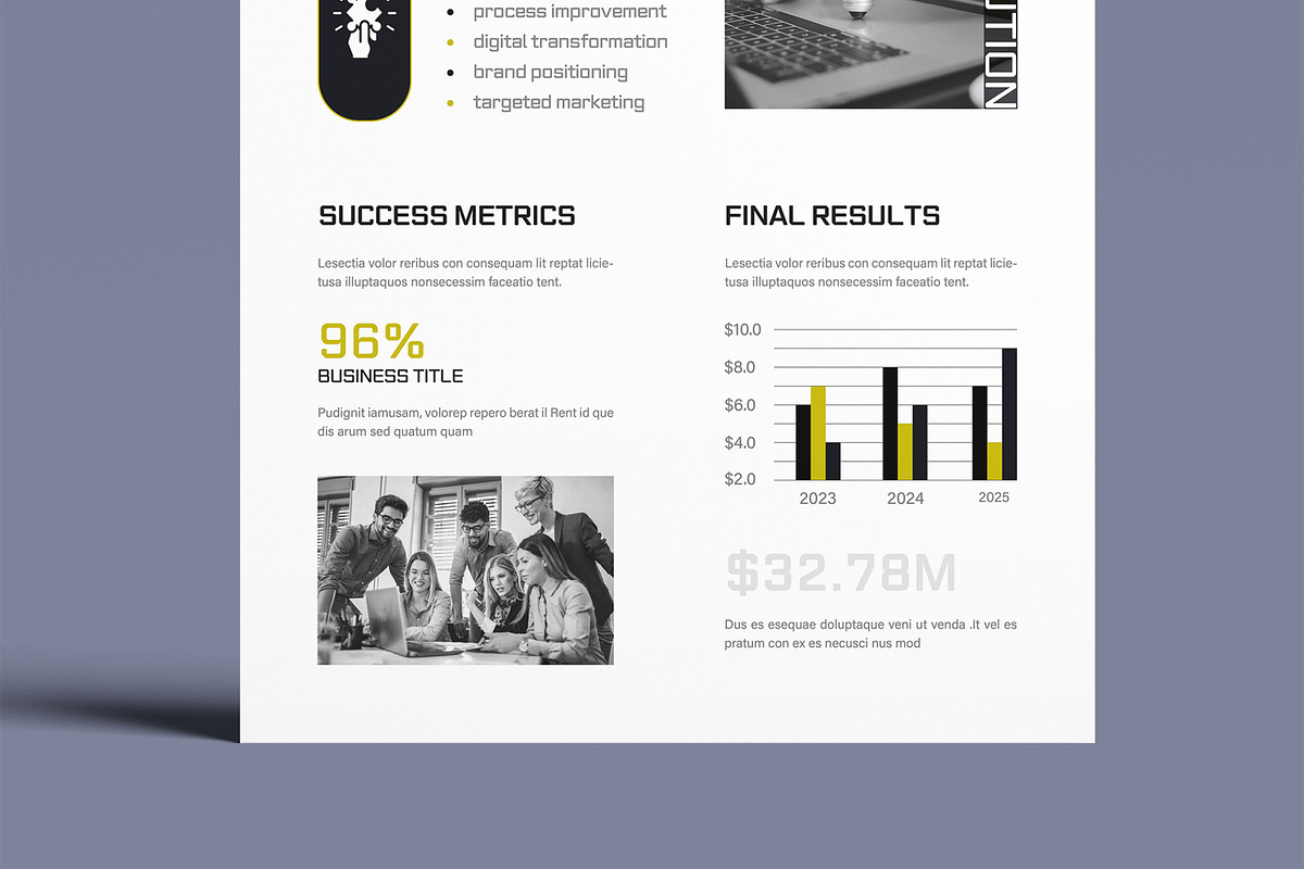 Case Study Flyer Template, a Flyer Template by MightyDesign (Photo 5 of 8)