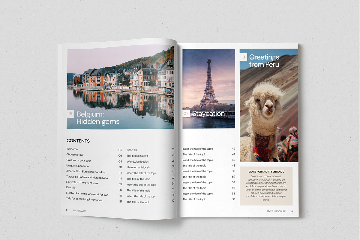 Travel Brochure, a Brochure Template by SonaGeciova (Photo 3 of 18)
