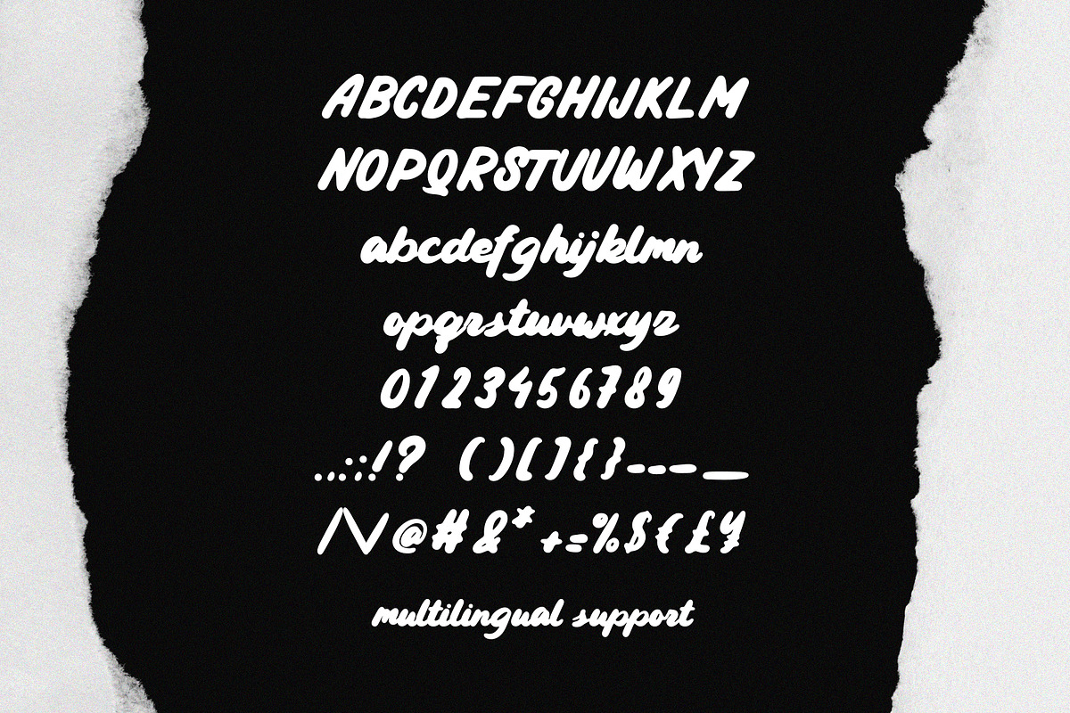 Jhouline Bold Script Font, a Handwritten Font by Tyedge Studio (Photo 2 of 7)