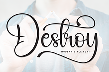 Destroy | Script Font