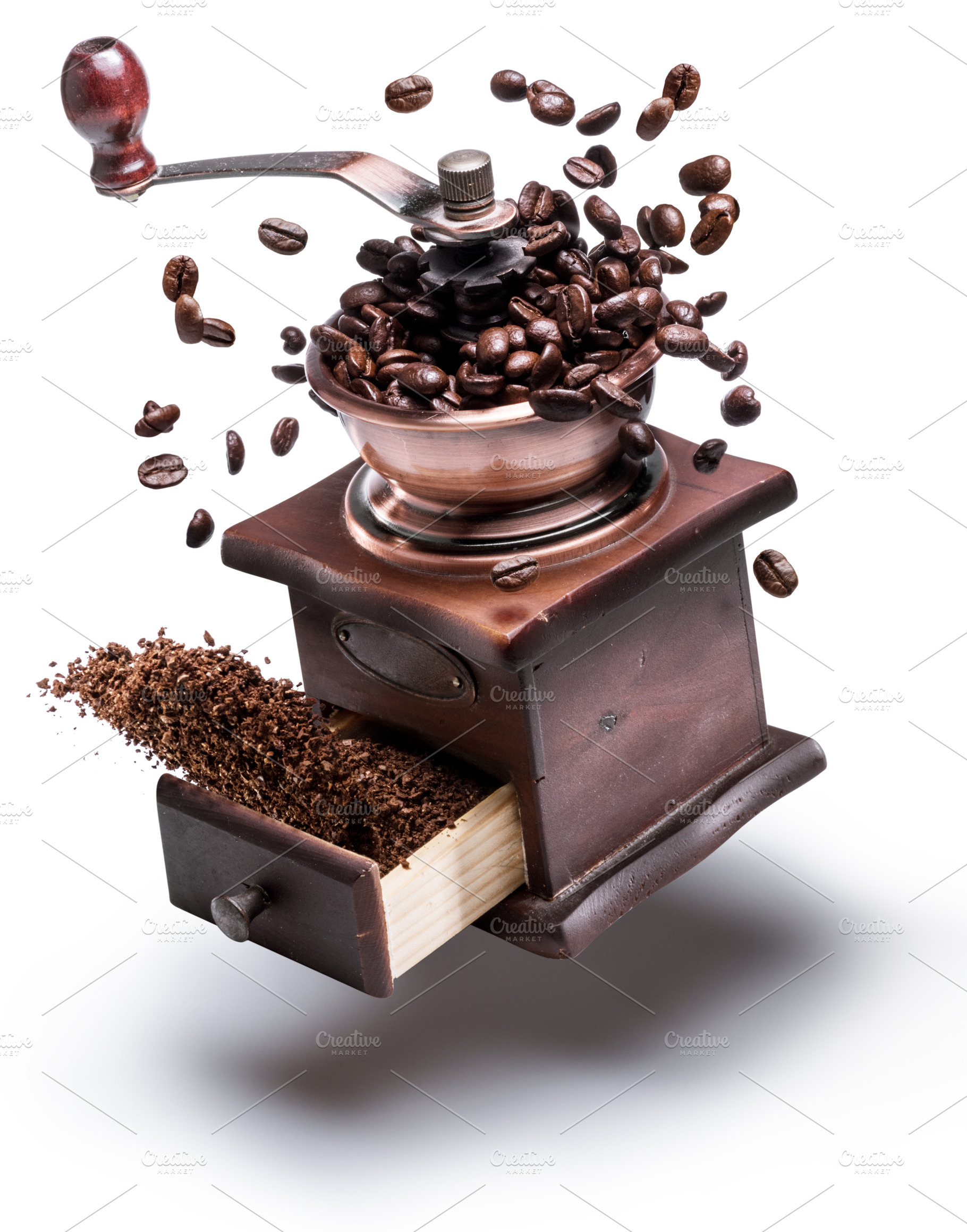 Manual coffee grinder or coffee mill, a Food & Drink Photo by Volff