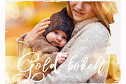 Gold Bokeh JPG photoshop overlays, a Plug-in Add-On by ZephyrDigital (Thumbnail 1 of 7)