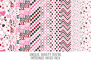 Valentine Pattern Paper Pack, a Pattern Graphic by Angie Sandy (Thumbnail 1 of 2)