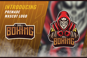 Skull Boxing - ESport & Mascot Logo
