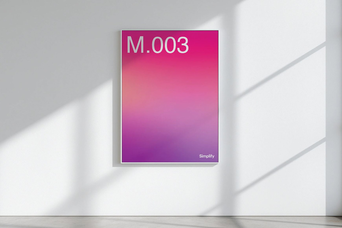 Clean Modern Wall Frame Mockup, an Advertising Mockup by Simplify Creative (Photo 1 of 3)