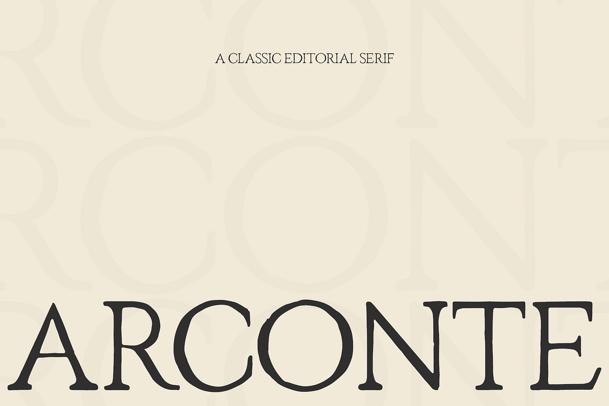 Arconte – Hand Drawn Serif Font, a Handwritten Font by BilberryCreates (Photo 1 of 7)