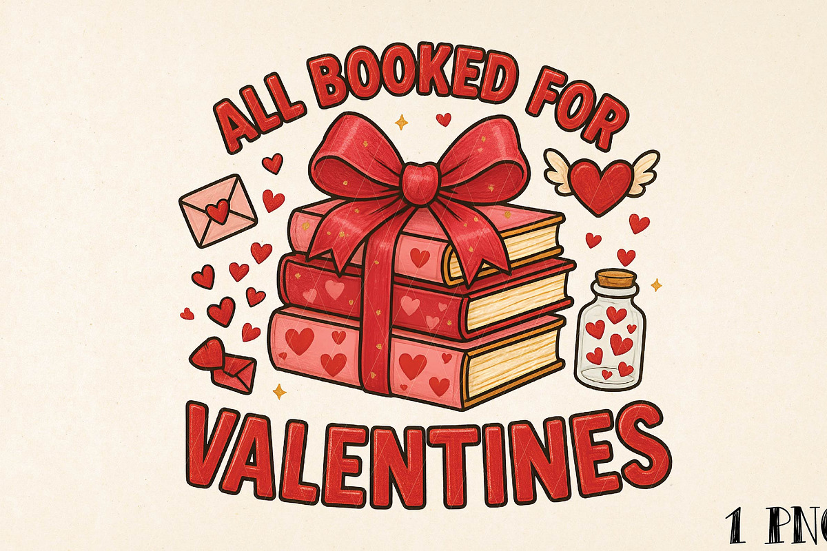 All Booked for Valentines PNG, an Illustration by DreamPrint404 (Photo 1 of 8)