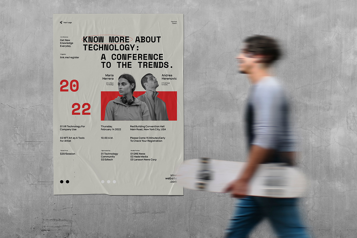 Tech Conference Poster Kit, a Poster Template by Neermana (Photo 3 of 4)