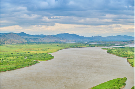 View of the Selenga River from Mount