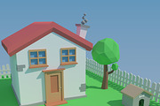 Low Poly House, an Architecture 3D Model by XYZ Space (Thumbnail 8 of 13)