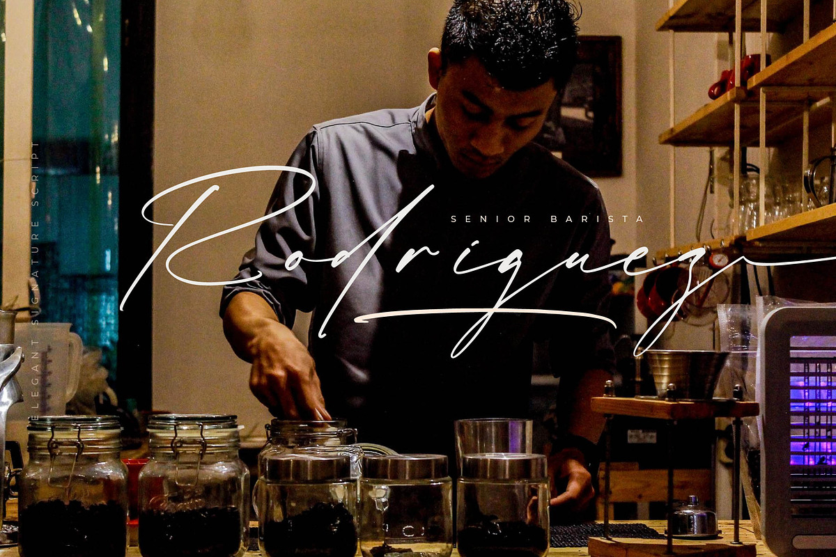 Rosatlinde Elegant Signature Script, a Script Font by Letterena Studios Script (Photo 11 of 15)