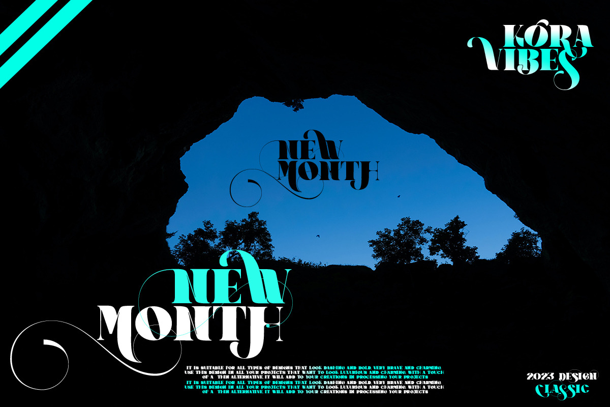 Kora Vibes, a Serif Font by Bramcreative (Photo 4 of 10)