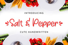 Salt & Pepper - Cute Handwritten