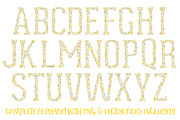 Sunshine Yellow Floral Alphabet, an Illustration by Amanda Ilkov (Thumbnail 5 of 5)