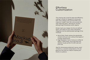 Eclat Du Menu: Luxe Dining Mockups