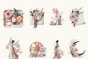 Watercolor Soft Pink Girl Clipart, a Person Illustration by BusyDaydesign (Thumbnail 2 of 9)