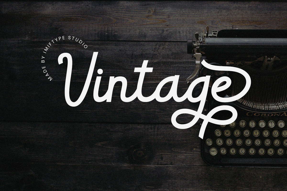 Brodger – Retro Script Font, a Script Font by Imiftype Studio (Photo 4 of 11)