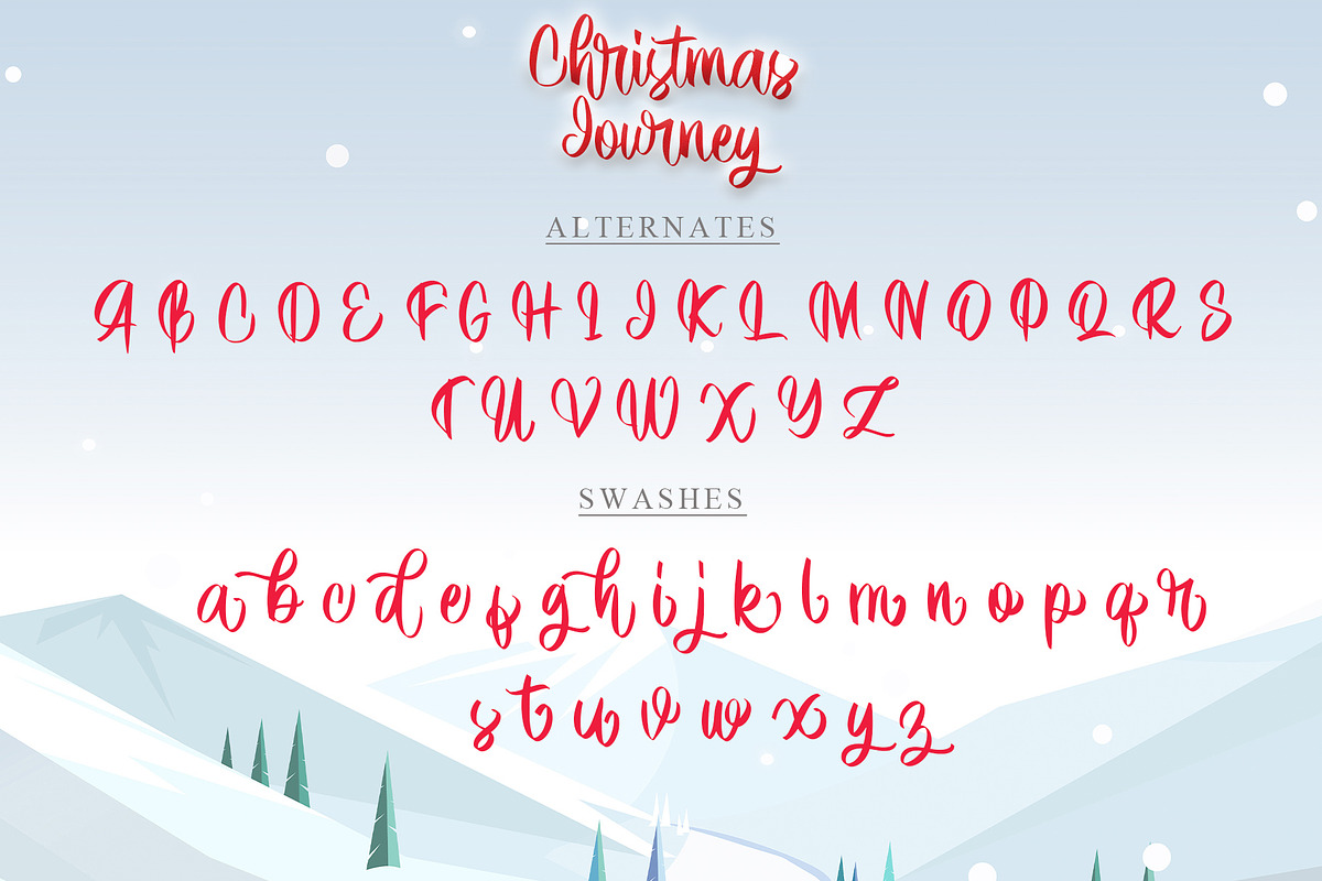Christmas Journey, a Script Font by Letterara (Photo 8 of 9)