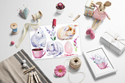 Fluffy bunnies. Watercolor painting, an Animal Illustration by Hanna Hryharenka (Thumbnail 13 of 17)