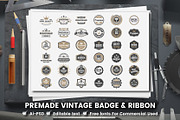 568 Vintage Objects and Badges, a Branding & Logo Template by Toonsteb (Thumbnail 15 of 24)