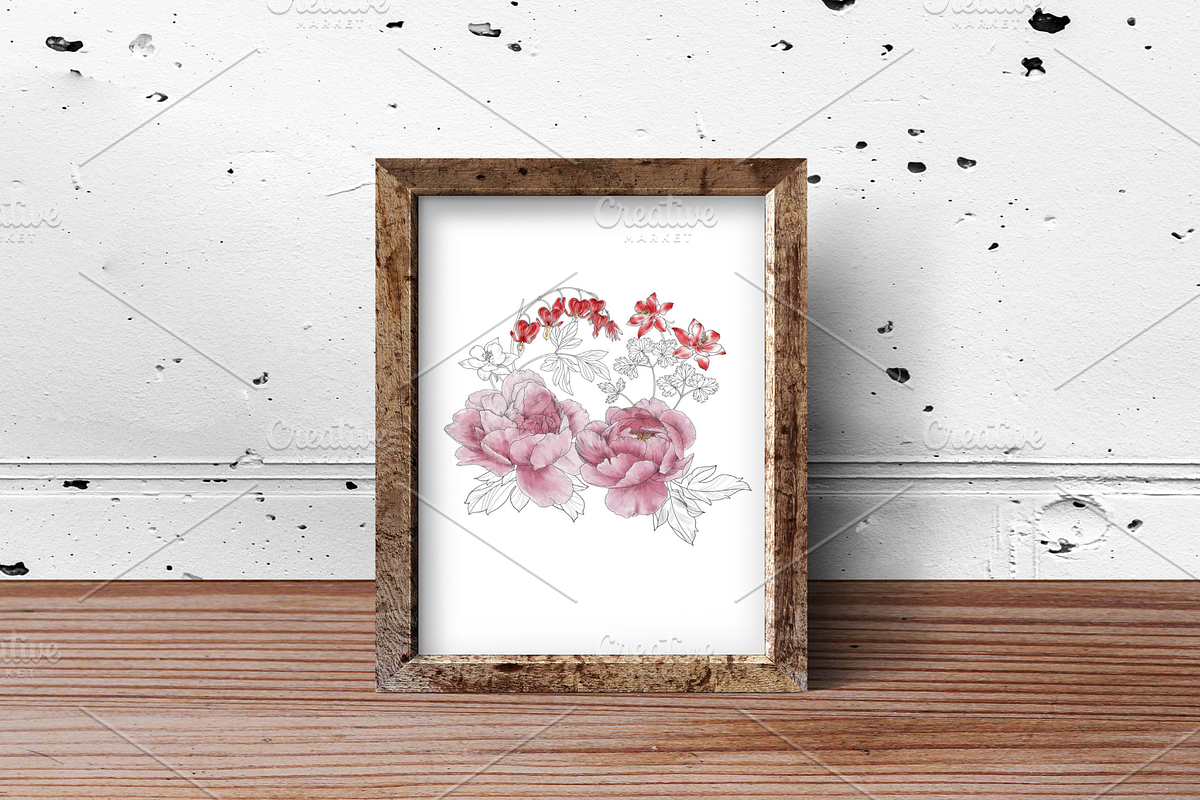 Peony Art, an Object Graphic by VictoriaKStudio (Photo 3 of 4)