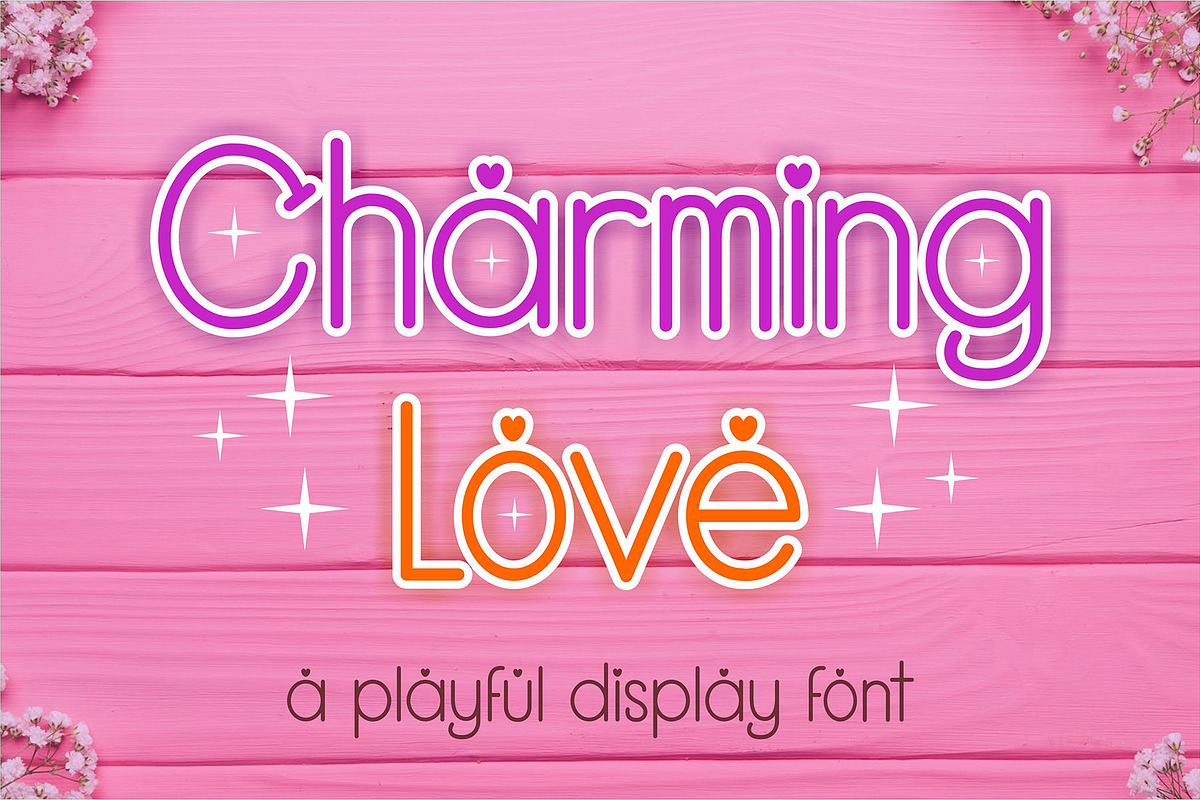CHARMING LOVE - DISPLAY CUTE FONT, a Symbol Font by Ingat Sahabat (Photo 1 of 4)