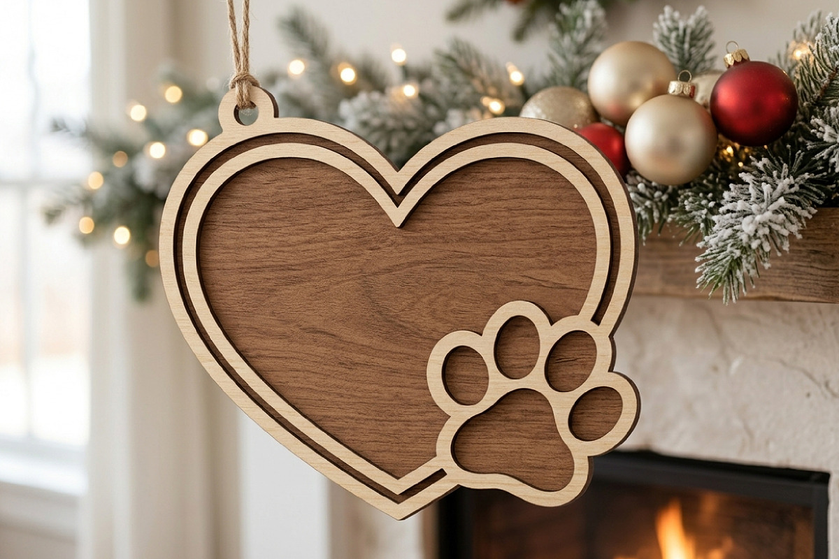 Pet Memorial Laser Cut Wood File, an Object Graphic by Libby Wishes (Photo 2 of 3)