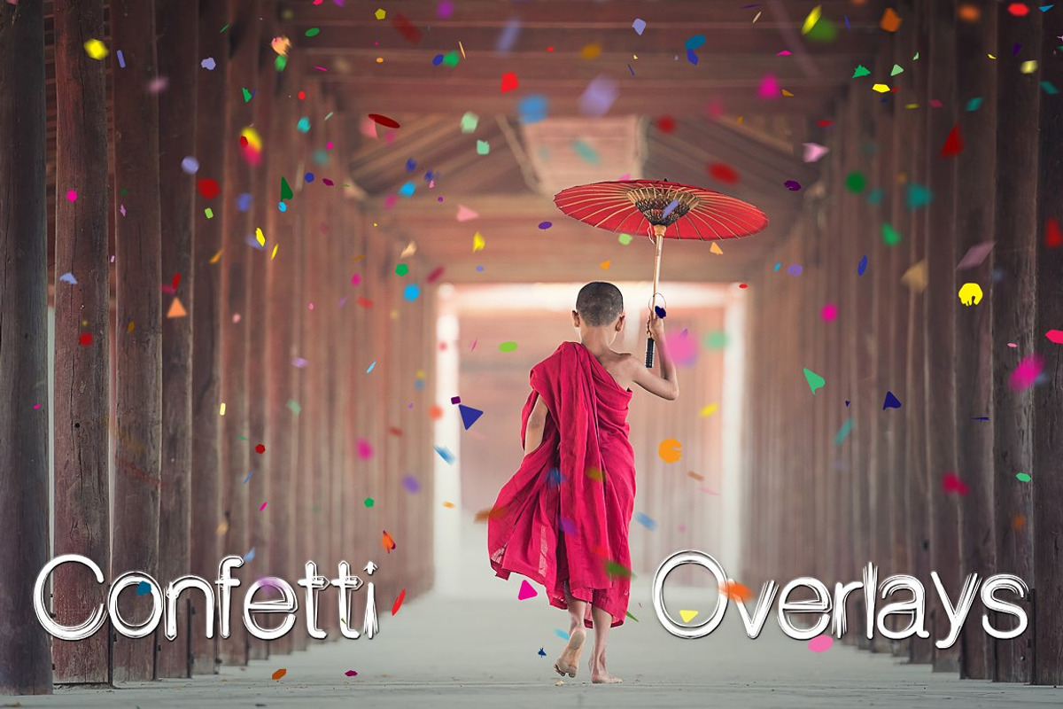 Confetti Overlays, a Texture Graphic by PandoraDreams (Photo 1 of 5)