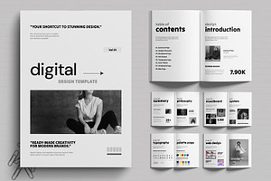 Clean Minimal Digital Portfolio, a Brochure Template by MightyDesign