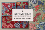 Vintage Floral Pattern & Elements, a Decorative Illustration by Artifactory Studios (Thumbnail 1 of 6)
