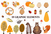 Thanksgiving frames and animals set, an Animal Illustration by NataLyaroArt (Thumbnail 4 of 7)